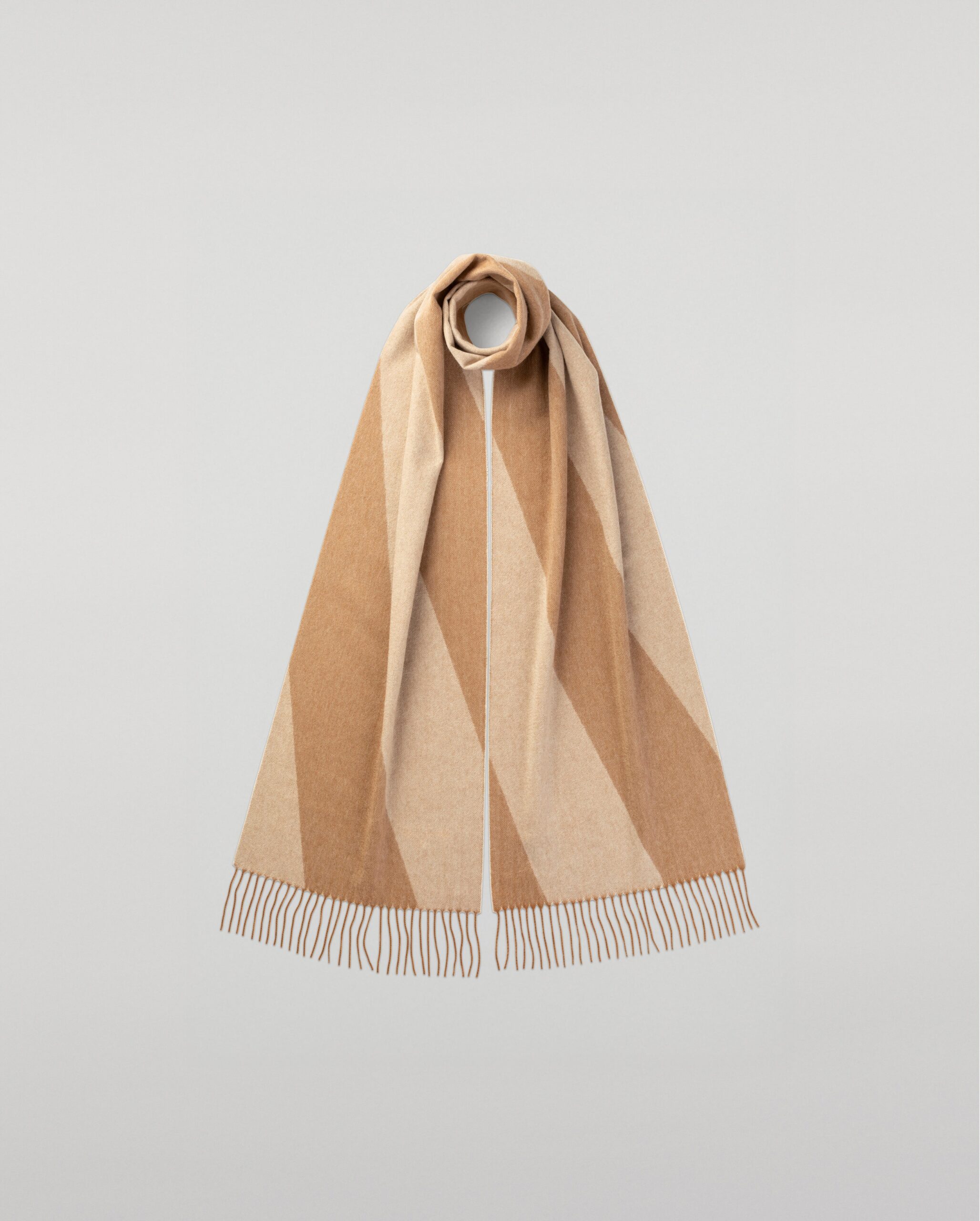 Chevron Cashmere Vicuña Skinny Scarf