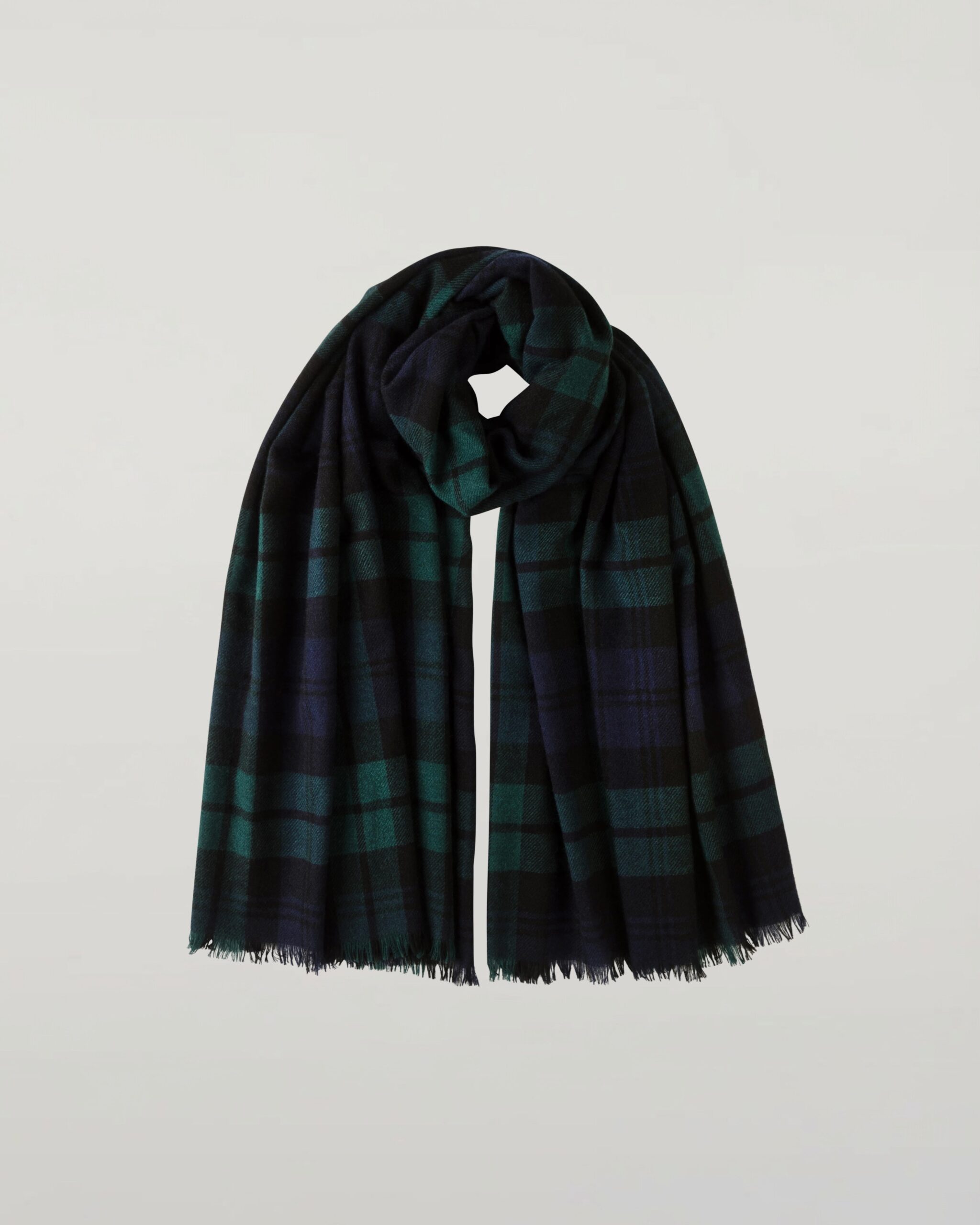 Black Watch Lightweight Cashmere Tartan Stole