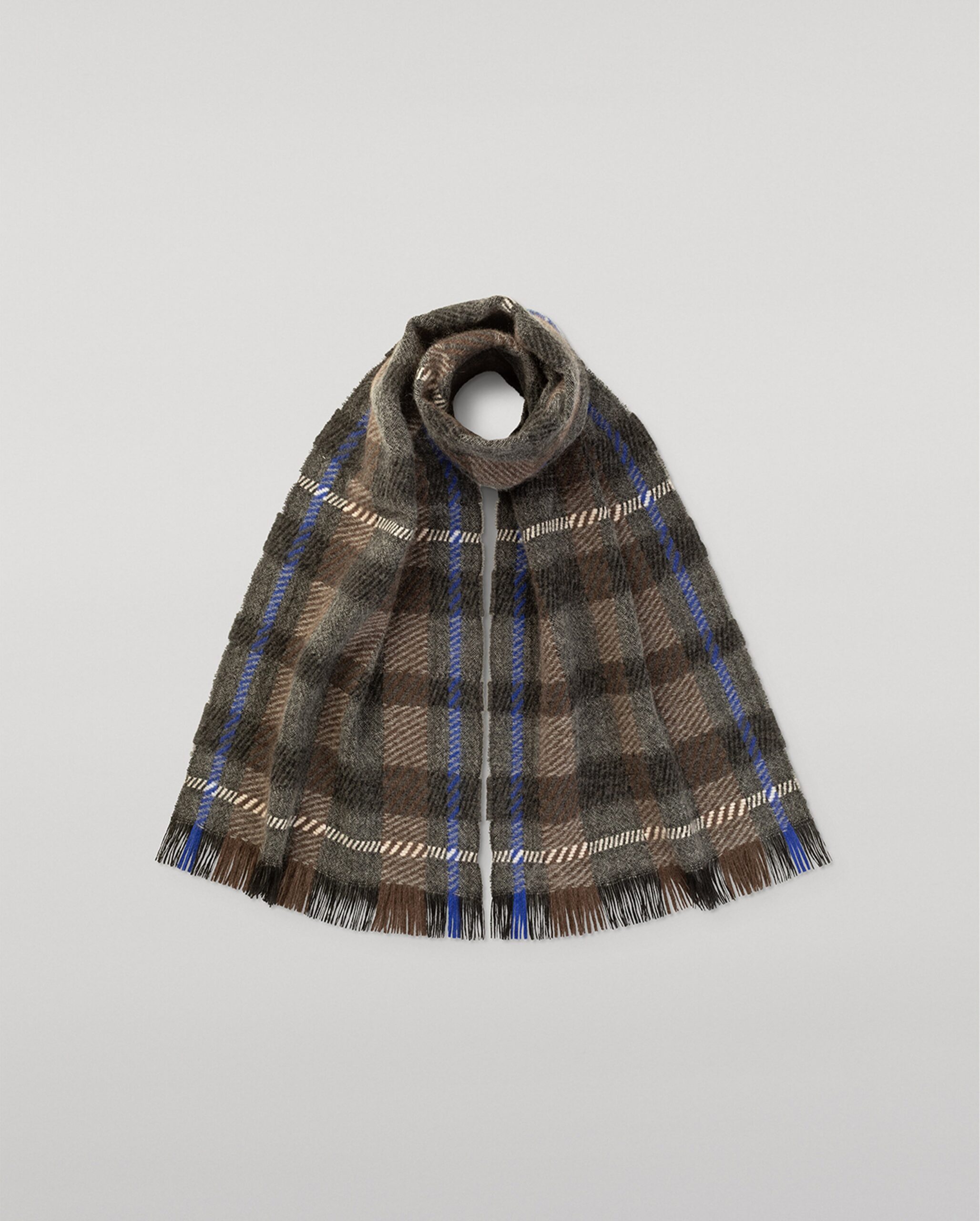 Crowe Charcoal Cashmere Scarf