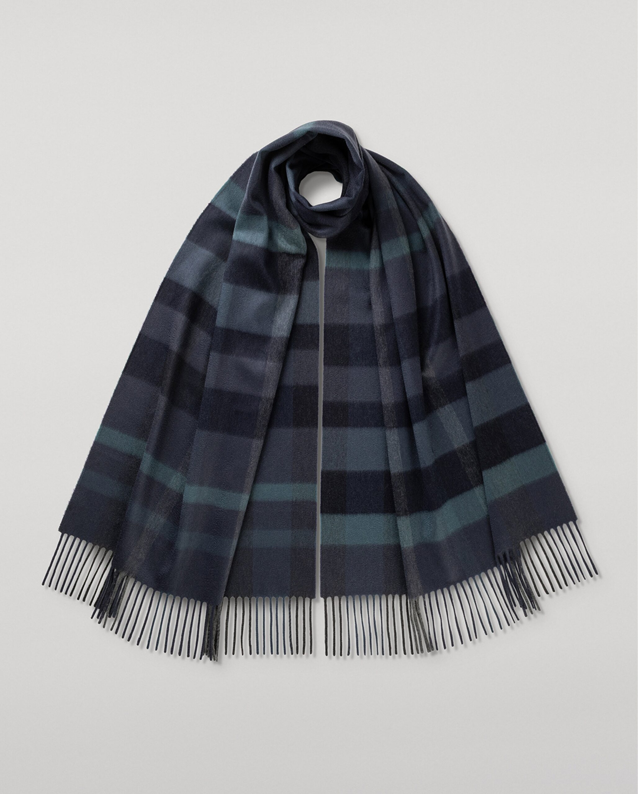 Tantallon Blue Cashmere Stole