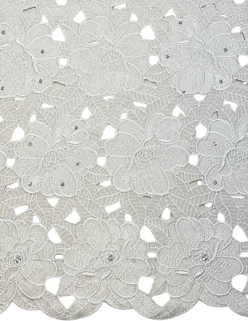 PVL215 - Premium Swiss Hand-cut Lace   WHT - White