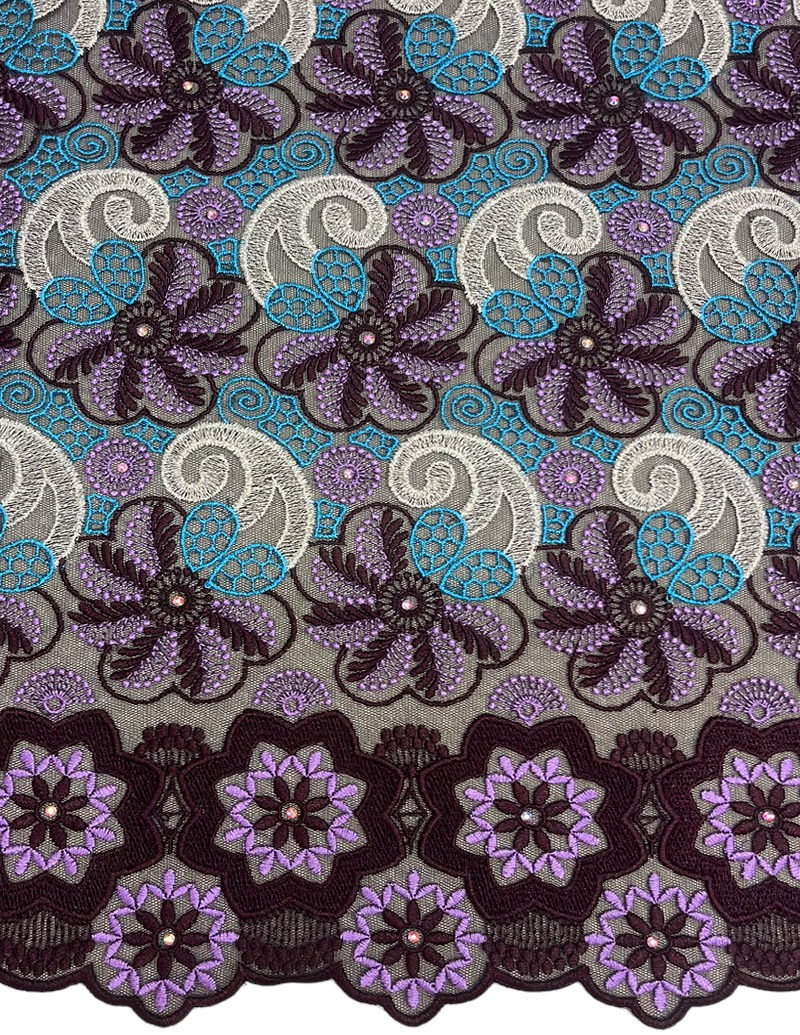 PVL217 - Premium Swiss Net Lace   PLC-Plum&Lilac