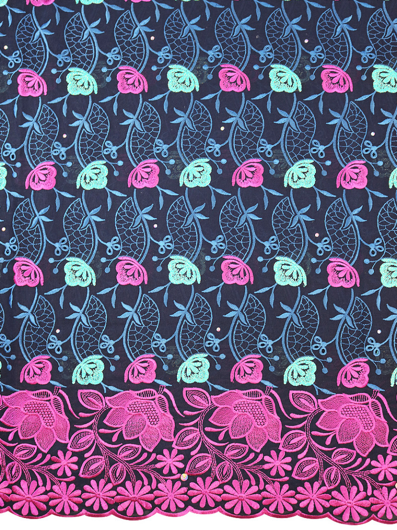 PVL223 - Premium Swiss   NVF - Navy & Fuchsia